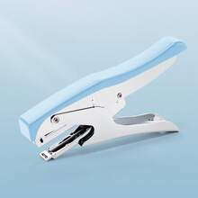 1pc Handheld Effortless Stapler, Multi-Functional Portable Manual Metal Book Binder, Ergonomic , Suitable For Home/School/Office Use Back To School