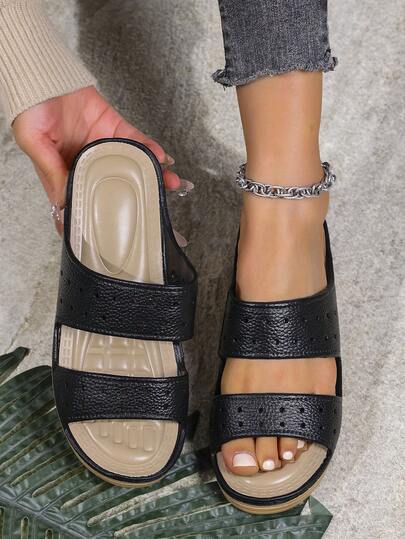 Women's Casual Sandals,Platform & Non-Slip Flip-Flops Comfortable Lightweight,Suitable For Outdoor And Vacation.