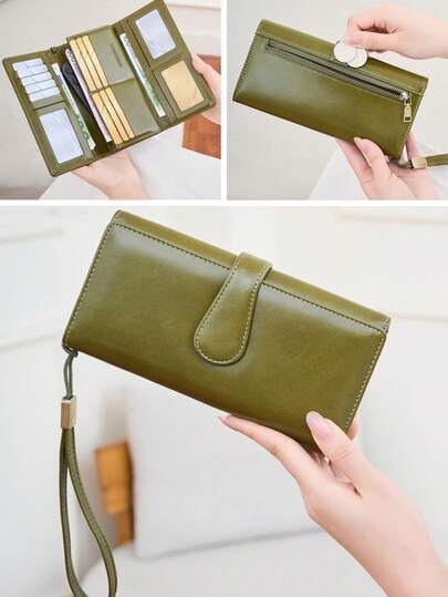 محفظة هاتف متعددة الوظائف مع سحاب وحامل بطاقات، حقيبة قابضة للنساء، محفظة نقود، محفظة صغيرة، محفظة يد