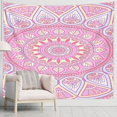 1 قطعة من السجاد المطبوع بطراز قديم، يتميز بتصميم فني أنيق وقماش متين، مناسب لغرفة النوم، ديكور المنزل، ديكور غرفة السكن الجامعي، علم ديكور الغرفة، لتعليق على الحائط، وديكور الحائط.