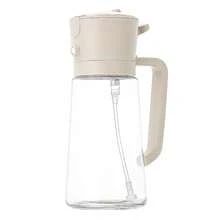 2-In-1 Oil Sprayer & Pourer - Non-Stick Glass Auto-Open/Brush For Fat Loss - Multicolor - View 8