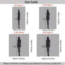 1/4pcs Heart-Themed Bathroom Set, Including Shower Curtain, Bath Mat, U-Shaped Toilet Lid Cover, Waterproof, Washable, Suitable For Valentine's Day, Mother's Day, Holiday Gifts - Multicolor - View 6