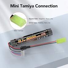 2 paquetes de baterías de gel de agua NASTIMA Airsoft de 11.1V 2000mAh con conector SM2P para marcadoras de airsoft y bolas de pintura, con cable de carga. Lleno de diversión - como en la foto - Ver 4