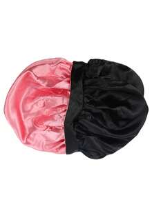 1pc Silk Sleep Cap, Satin Sleeping Hat, Suitable For Curly Hair, Soft & Comfortable, With Drawstring, Suitable For Long Hair,Summer,Beach - Brown - View 18