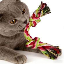 Durable Dog Leash Toy, Indestructible Dog Chew Toy For Aggressive Chewers, Tough Puppy Teething Toy, Boredom Buster & Dental Cleaning Tug Of War Dog Toy, Suitable For Small To Large Dogs - Multicolor - View 5