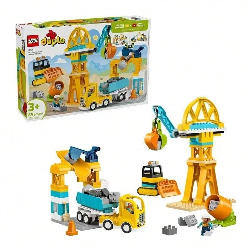 LEGO Duplo Series 10476 3-In-1 Busy Construction Site Large Building Block Toy - 10476 - View 1