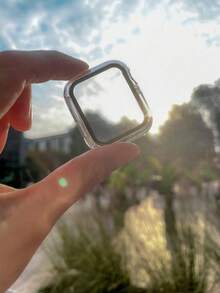 BOLLYMORE 2PCS Unisex Super Thin Tempered Glass Protective Case, Spatter Oil Fashionable Cute Style, Compatible With Apple Watch Series 38/40/41/42/44/45/46/49mm, Compatible With Apple Watch Ultra/SE/11/10/9/8/7/6/5/4/3/2/1, Smart Watch Accessories - 2 PCS Watch Case - View 8