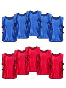 4pcs/Set Competitive Training Jerseys, Sports Training Uniforms - Team Competitive Training Jerseys, Football Jerseys, Competitive Training Vests, Basketball, American Football, Baseball Team Training Jerseys - Durable, Lightweight, Quick-Dry Training Jerseys, Suitable For Sports Teams And Club Team Building And Promotion Activities, Basketball/American Football Training Numbered Jerseys - Multicolor - View 9