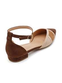 Escarpin-Derby Bicolore à Brides Croisées - Brown 9832 - View 6