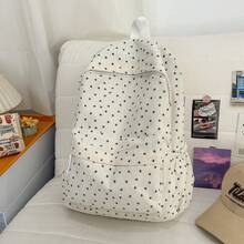 Ba lô nữ sinh họa tiết chấm bi hình ngôi sao phiên bản Hàn Quốc, ba lô nhỏ xinh dành cho nữ sinh đại học. - Nhiều màu - Xem 19