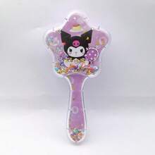 1把多款式可爱趣味流沙卡通梳，适合日常梳理，便携收纳，星形设计，彩色印花装饰，日常旅行和个人护理。新年礼物、情人节礼物、复活节礼物。随机款式。 - 彩色 - 查看 5