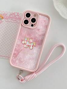 扎染马图案镂空玛瑙石纹理手机壳，兼容 14、14 Pro、14 Pro Max、13、13 Pro、13 Pro Max、11、11 Pro Max、12、12 Pro、12 Pro Max、XR、XS、15、15 Pro、15 Pro Max、16、16 Pro、16 Pro Max、17、17 Pro、17 Air、17 Pro Max、Galaxy S24、A04、A12、A13、A14、A23、A24、A32、A33、A51、A52、A53、A54、A72、S20 FE、Redmi 9、Redmi 9A - 彩色 - 查看 3