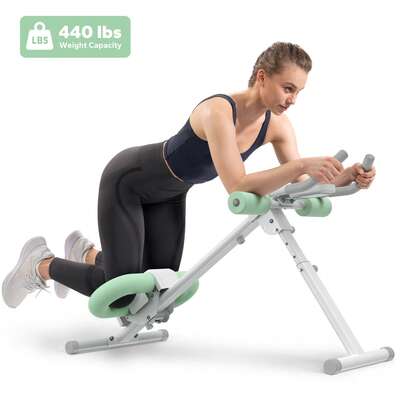 MERACH Bauchtrainer Bauchmuskeltrainer für Zuhause Multifunktionale Trainingsgerät für Ganzkörpertraining Abdominal Ab Machine mit LCD-Monitor