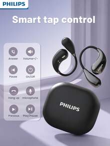 PHILIPS 新款飞利浦真无线立体声耳挂式耳机，低延迟、低功耗，自动开机，符合人体工学设计，双接口连接，内置麦克风，适用于安卓/iOS智能手机系统，型号TAT2769 - 均碼 - 查看 7