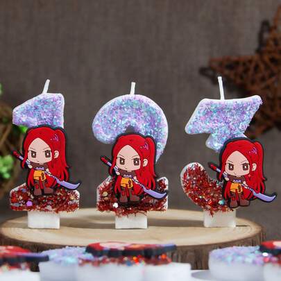 KPOP Witch Hunter Birthday Number Candles, Holiday Party Gifts, Party Supplies, Birthday Cake Decorations Candles, Perfect For Gifting To Friends And Couples, Ideal For Valentine's Day, Thanksgiving, New Year And Christmas