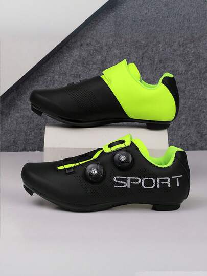 Professional Road Bike Shoes, Breathable, Equipped With Quick Adjustment Knob, Anti Slip And Wear-Resistant Outsole, Compatible With Mountain Bike No Clip Pedal System, Helping To Efficiently Transmit Power, Comfortable And Professional Performance At The Same Time
