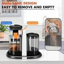 Omeser Portable Carpet Cleaner, Strong Deep Cleaning For Sofa, Pet, Car Seat, Upholstery And Furniture Stains, Equipped With Dual-Size Brush Heads (White), Spot Vacuum, Carpet/Upholstery Cleaner - EU C Type Plug(220-240V) - View 6