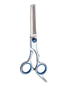 Professional 6-Inch Haircutting Scissors | Ergonomic Handle With Blue Accent For Sensitive Skin | Suitable For Salon & Home Use | Men's/Women's Haircutting Accessory For All Hair Types | Streamlined Design & Durable Construction - Multicolor - View 10