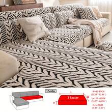 1件装优质绗缝沙发套，360°环绕式座垫套，可机洗，防褪色防掉毛，四季皆宜，保护沙发免受猫抓。 - 黑色 - 查看 15