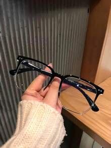 1pc/5pcs Men's Daily Wear Square Clear Lens Glasses - Gradient Black - View 4