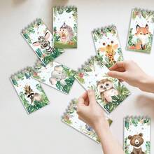 12pcs Animal Spiral Notebooks, Student Notebooks, Vocabulary Notebooks, Sketchbooks, Memo Pads, School Supplies, Student Prizes, Party Notebooks, Back To School Stationery, Christmas Memo Pads - Multicolor - View 4