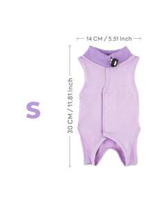 Lightweight Breathable Elastic Cat Spay/Neuter Suit, Summer, Anti-Lick Anti-Scratch Post-Surgery Wear - Multicolor - View 17