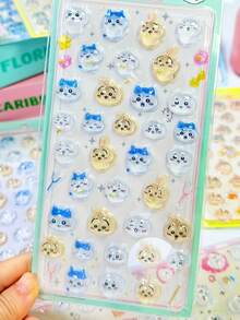 Random Style Japanese Anime Themed High Value Cartoon Stickers, Christmas Decorations - Multicolor - View 10