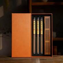 80/120 Natural Chess Nan Thread Incense Stick+Incense Burner Set, Thickened Natural Aromatherapy, Suitable For Yoga Meditation Purification And Gift Giving - Multicolor - View 9