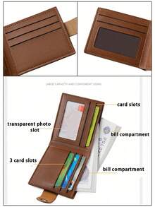 1 محفظة رجالية مخصصة، هدية للأب والأب في عيد الأب، مع صورة وإسم مخصص، هدية للرجال، هدية عيد ميلاد للأب، هدايا مخصصة، لوازم مدرسية، عودة إلى المدرسة، للمكتب، للمدرسة، للفصل الدراسي، لهدايا المعلم، للجامعة، للزملاء، لغرف السكن الجامعي، للمعلم، للأولاد والبنات - متعدد الألوان - مشاهدة 4