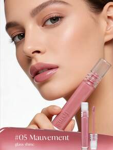 ETUDE 伊蒂之屋修护润色唇彩 - 高光泽、不粘腻、滋润唇部彩妆，Y2K风格玫瑰色，适合派对、日常、节日、圣诞礼物，玫瑰女孩的最佳魅力色，返校季、婚礼新娘、夏季、情人节、假期 - #05 Mauvement - 查看 8