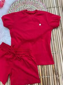 Girls' Outfit Set - New Arrival/Fashion/Party/Outing/Promotion/ - 紅色 - 查看 8