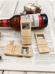 Customized Beer Bottle Opener, Suitable For Wedding Guests, Business Promotion, Holiday Gifts, Beer Enthusiasts, And Anniversary Celebrations - Model D - View 5