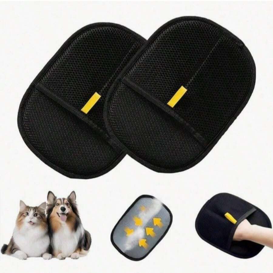 1/2 Pairs Of Anti-Flesh Gloves, Pet Cleaning Gloves, Remove Pet Hair From Sofas, Clothes, Sheets, Anti-Static Deshedding Gloves, Household Cleaning Supplies, Gloves, Cats, Pet Cleaning Accessories, Cleaning Supplies - Multicolor - View 1