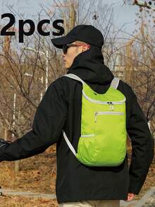 20L Foldable Outdoor Backpack, Water-Resistant Lightweight Hiking Bag - Multicolor - View 11