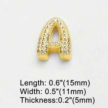 Best-Selling 26 Letter Cubic Zirconia Bracelet, Suitable For Women DIY Name Bracelet, Gold Plated Jewelry - Gold - View 7
