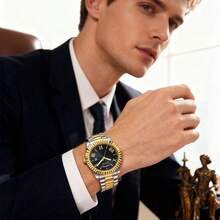 Guess 男女通用不锈钢情侣手表 - 极简刻度系列：男士极简风格与女士优雅风格 GW0265G5