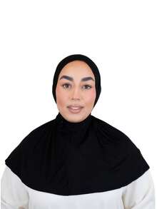 1件装时尚休闲优雅速戴头巾帽，经典简约时尚休闲优雅，采用丝滑柔软透气的粘胶混纺面料，长帽檐，两用速戴围巾运动帽，适合日常生活、节日、聚会、宗教仪式等场合。 - 多色 - 查看 11