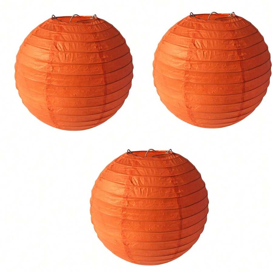 Paper Lanterns (3 Units) For Birthdays, Halloween, Weddings, Home Decoration And Parties