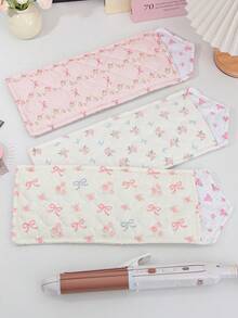 1Pc Portable Floral&Bowknot Hair Curler Storage Bag For Travel Storage Bag,Makeup Bag,Cosmetic Bag,Travel Storage Case For Styler,Vacation Organizer,Large Capacity Makeup Organizer Makeup Case, For Lipstick, Brush, Skincare, Mobile Phone, Coin, Small Items, For Home,Gift,Vacation And Festival Halloween Christmas Multifunctional Use Travel Essentials Cruise Essentials Dorm Essentials Mom Gifts Valentine's Gifts Bridesmaid Gifts - Multicolor - View 7