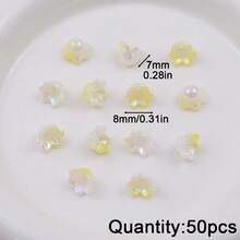 50颗彩色双色亚克力百合花珠，DIY首饰制作，工艺材料，友谊礼物，家居装饰，小饰品 - diy - 查看 18