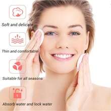 200/300/400/600pcs Round Facial Cleansing Pads - Gentle Makeup Remover Wipes, Convenient Travel Face Towels, Suitable For All Skin Types, Fragrance-Free, Perfect For Travel, Unisex, Practical Gift For Christmas, New Year, Birthday, Anniversary - Multicolor - View 1