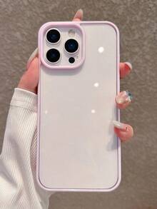 シンプルな黒色のアクリル透明電話ケース、 17 Pro Max/17 Pro/17 Air/17/16 Pro Max/16/16 Pro/16 Plus/11/15/15 Pro/15 Pro Max/12/13/14 Pro Max/XS/XR/11 Pro/11 Pro Max/12 Pro/12 Pro Max/13 Pro/13 Pro Max/7 Plus/14 Pro/14 Pro Max/14 Plus/7 Plus/8 Plus/8/SE2/12 Mini/13 Mini/16Eに対応、耐久性があり黄変防止のハードシェル - パープル - チェックする 7