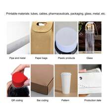 Cartucho de tinta para impresora portátil de 42 ml, paquete de reemplazo de cartucho de tinta para impresora de inyección de tinta de secado rápido, 12,7 mm, rojo - Rojo - Ver 6