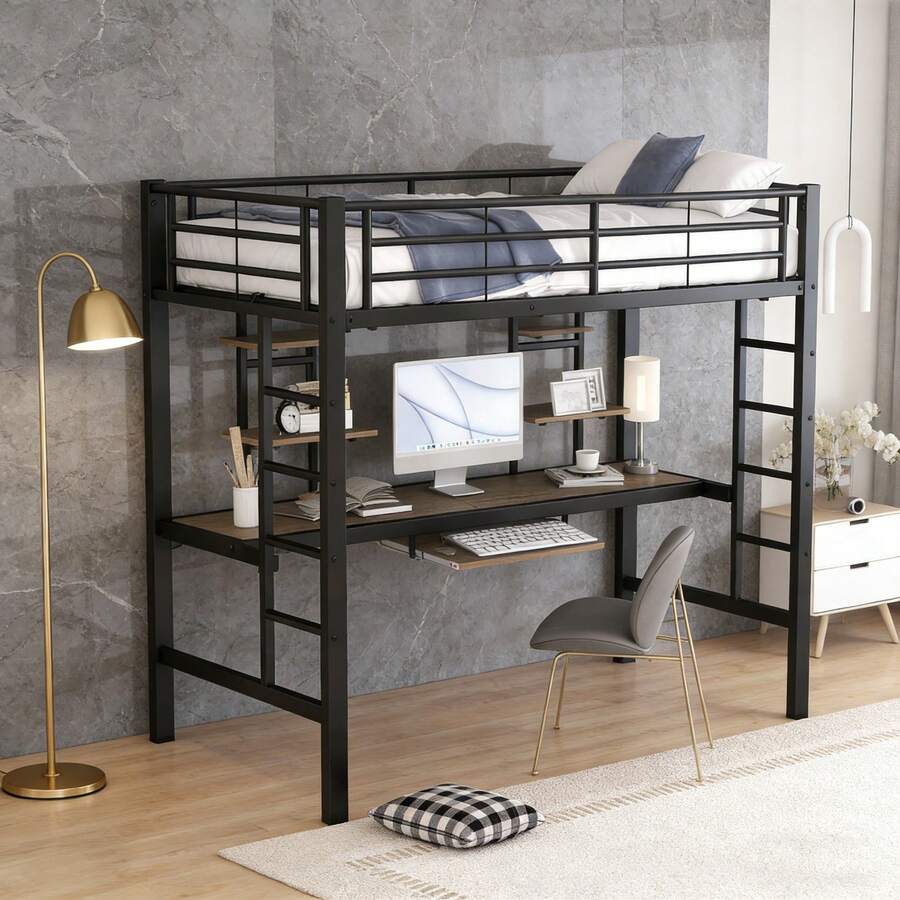 Bed Bases & Foundations - Black + Metal-3 - View 1