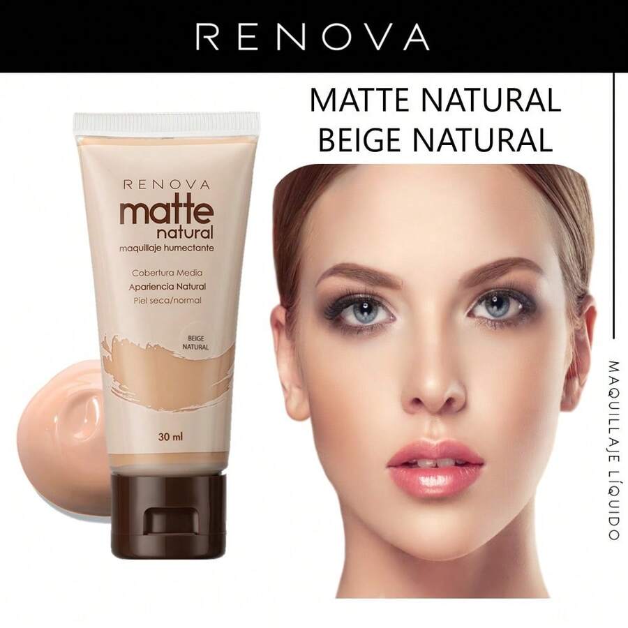 Renova Natural Matte Liquid Makeup Base, 30 Ml