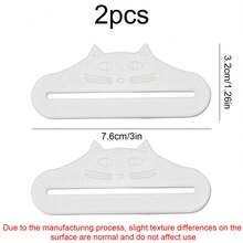 2pcs Portable Cat Feeding Dispenser, Durable Plastic, Ergonomic Handle, No Electricity Required, Compatible With Wet/Dry Food, Treats, Sauces - 0 - View 12