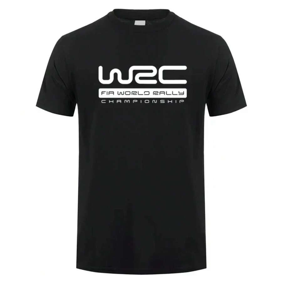 2025 nuevo modelo Camisetas del Campeonato Mundial de Rally WRC Moda Hombre Verano Camiseta Corta Sve Hombre Impresa Cuello Redondo Suelta - Negro - Ver 1
