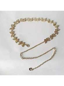 1pc New Butterfly Shaped Waist Chain, High-End Body Chain Decor For Dresses & Jeans - A - View 8