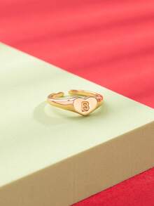 1 chiếc nhẫn kiểu cổ điển 26 chữ cái, thích hợp làm quà tặng cá nhân hóa, quà tặng bạn bè, quà tặng ngày lễ cho thanh thiếu niên. - Nhiều màu - Xem 27