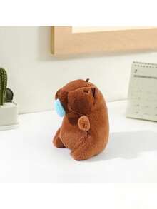 4.7 Inch Soft Capybara Plush Keychain Doll, Realistic Cute Capybara Plush Doll, Soft Fabric Durable, Pink Capybara Stuffed Doll, Children's Party Favor, Birthday Decoration, Daily Gift Surprise Choice - Multicolor - View 14
